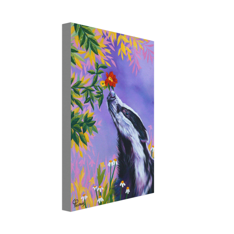 Badger Close-Up-Of-Flowers-In-Glass-Vases Art