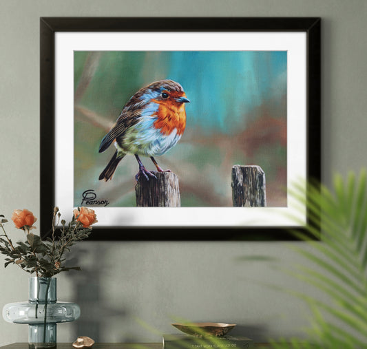 Joy the Robin Fine Art Print