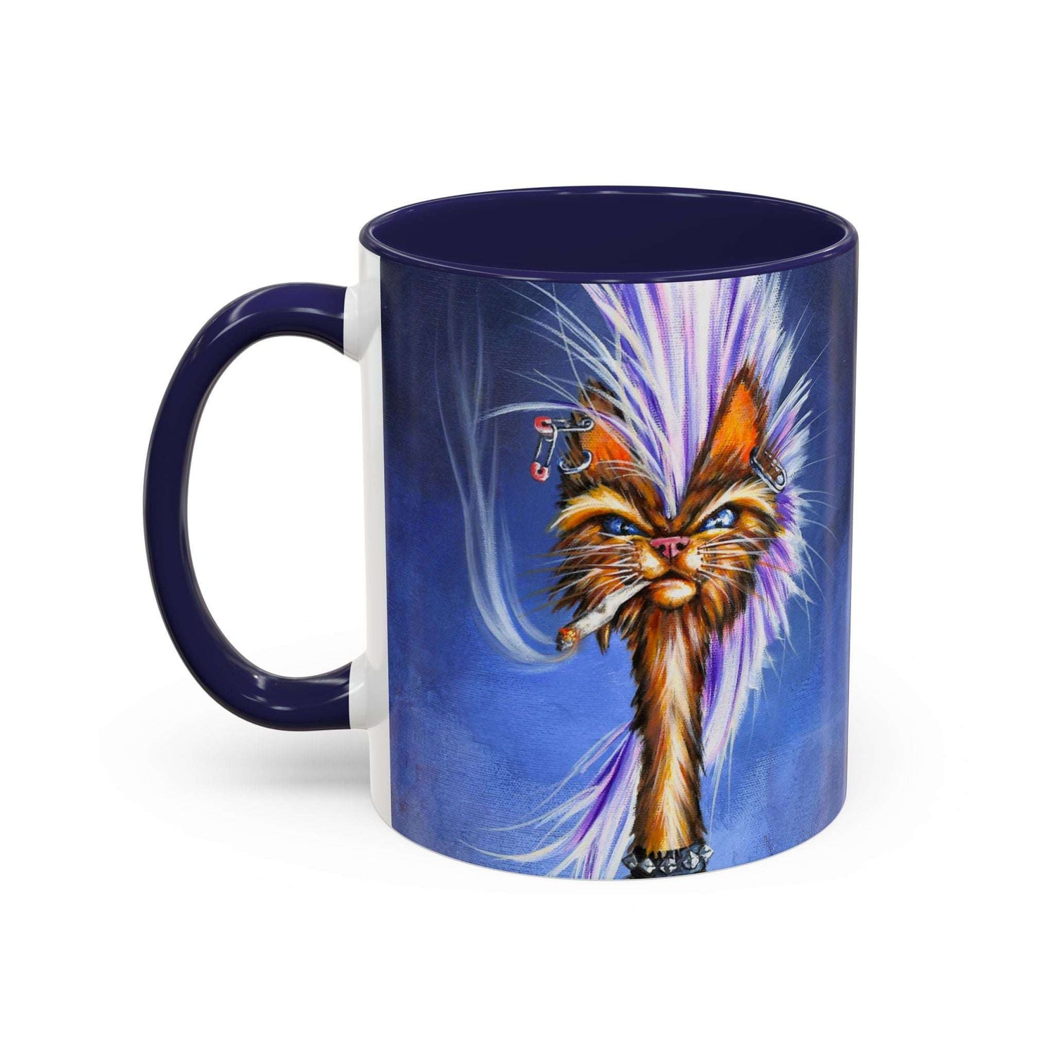 Punk Cat Ceramic Mug 11oz