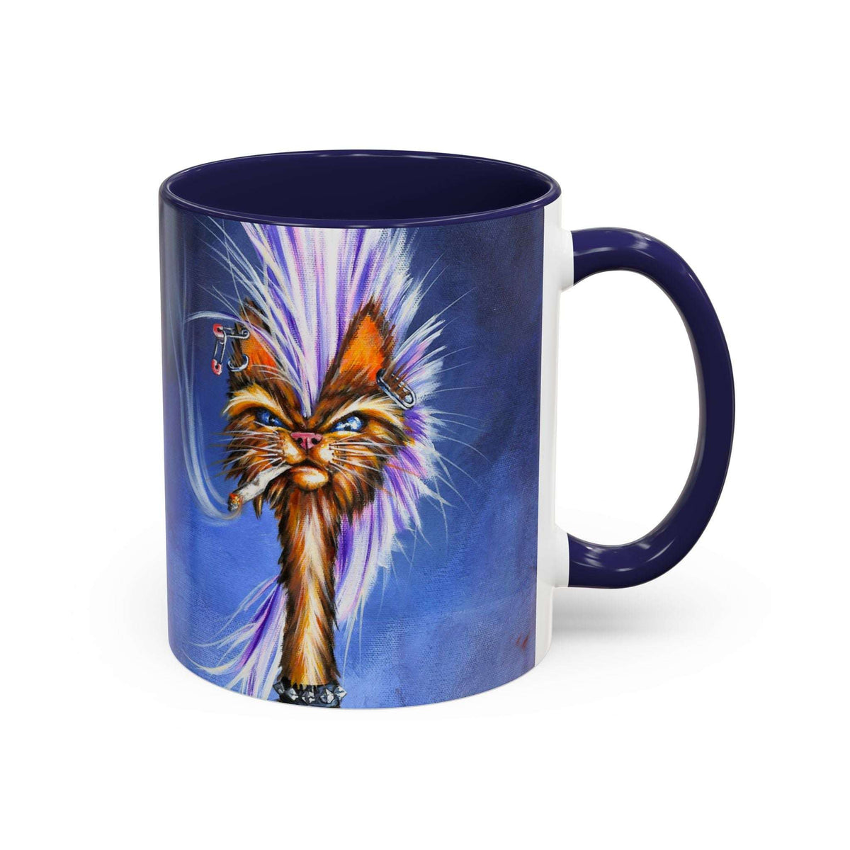 Punk Cat Ceramic Mug 11oz