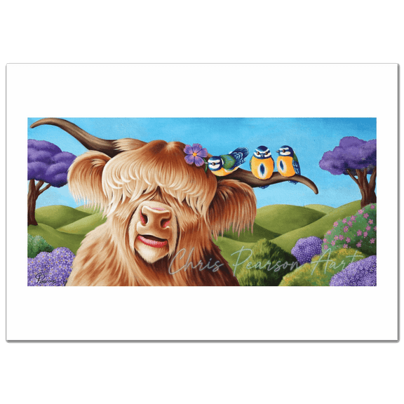 Honey the Highland Cow Fine Art Print