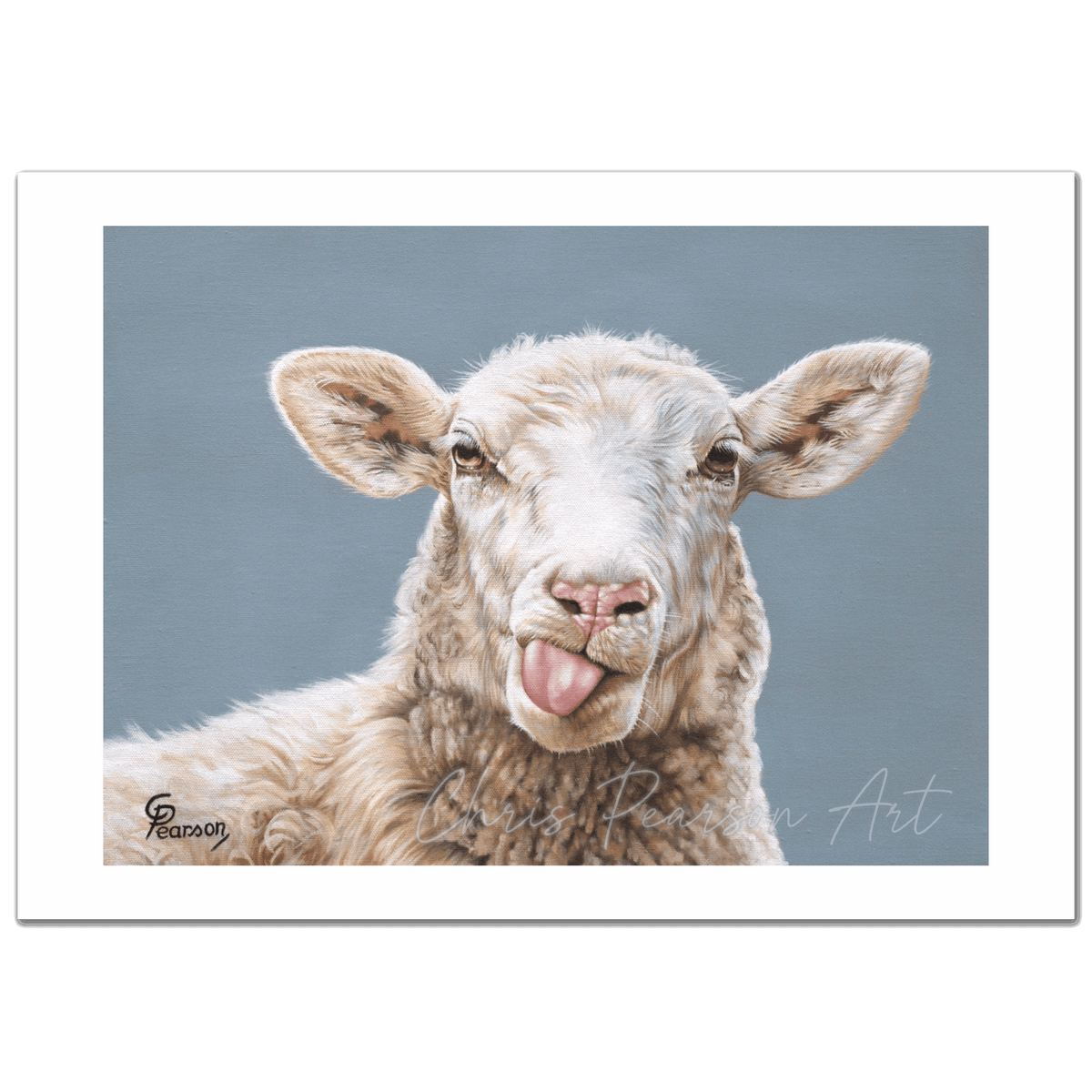 Lady Fluffington The Cheeky Sheep Fine Art Print