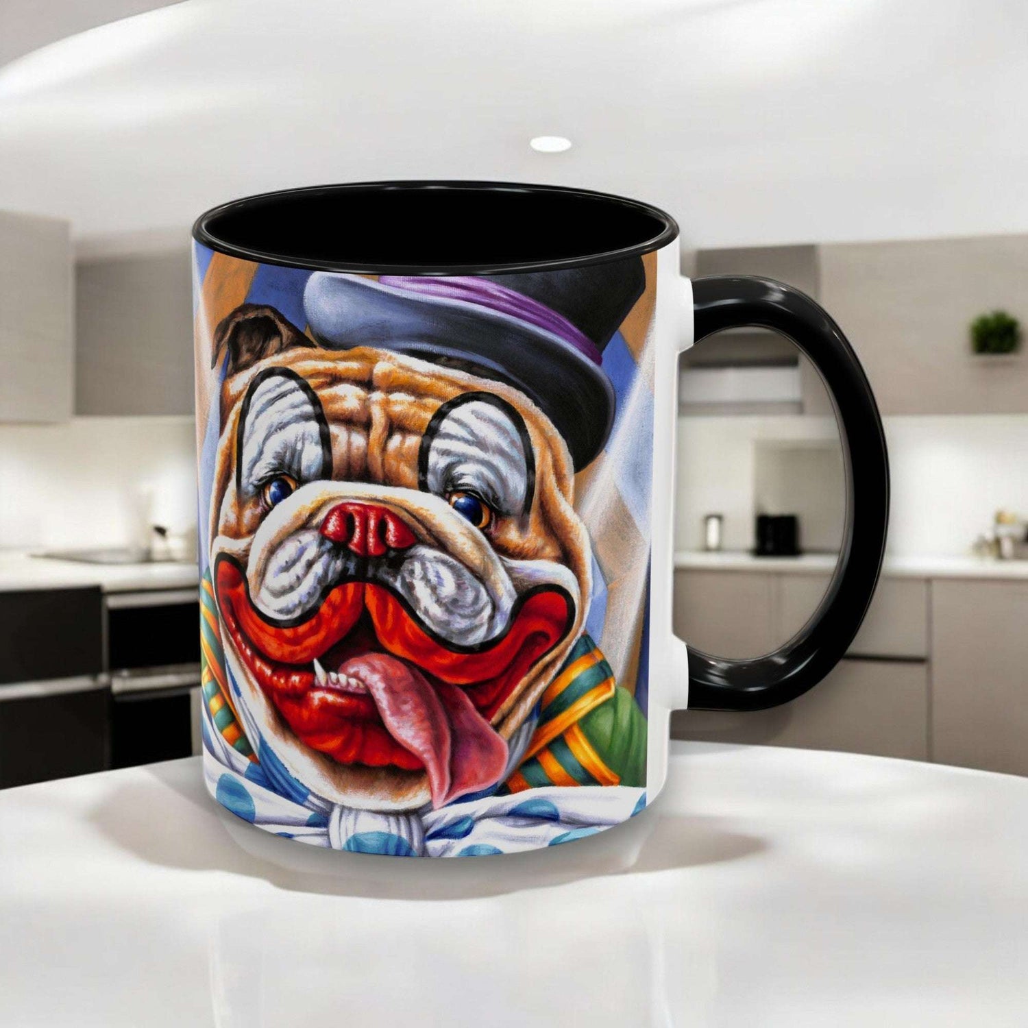 Clown Bulldog Mug Ceramic 11oz