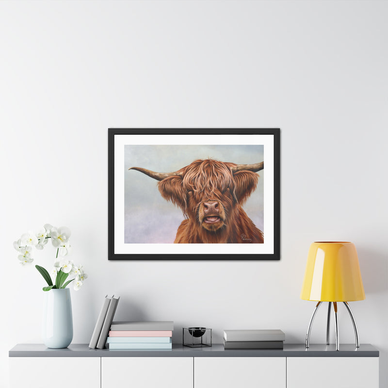Fergus Highland Cow Framed Print