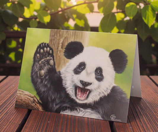 Greeting's Card Lu Lu the Panda A5 14.8 x 21 cm