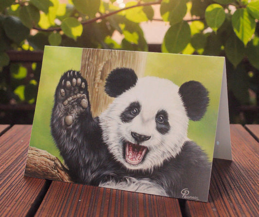 Greeting's Card Lu Lu the Panda A5 14.8 x 21 cm