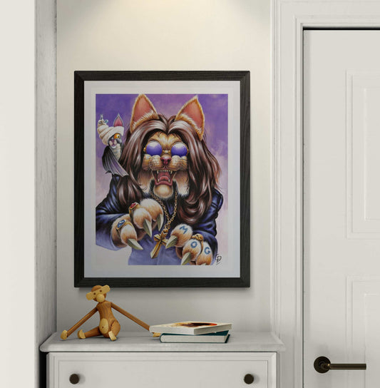Rock Cat Fine Art Print