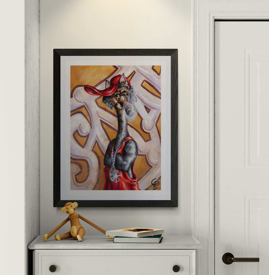Radgie The Rap Cat Fine Art Print