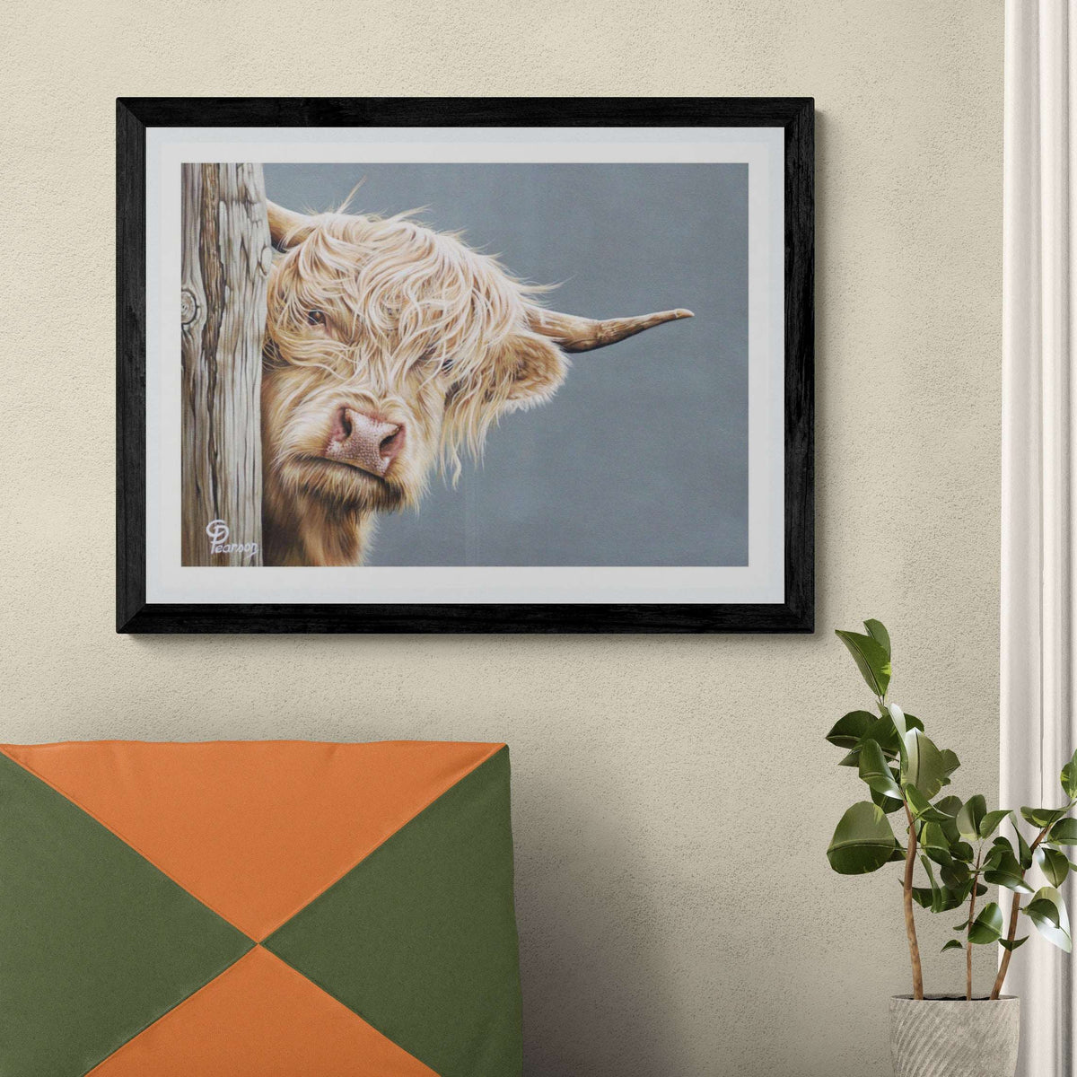 Hazel Of The Highlands Highland Cow Fine Art Print
