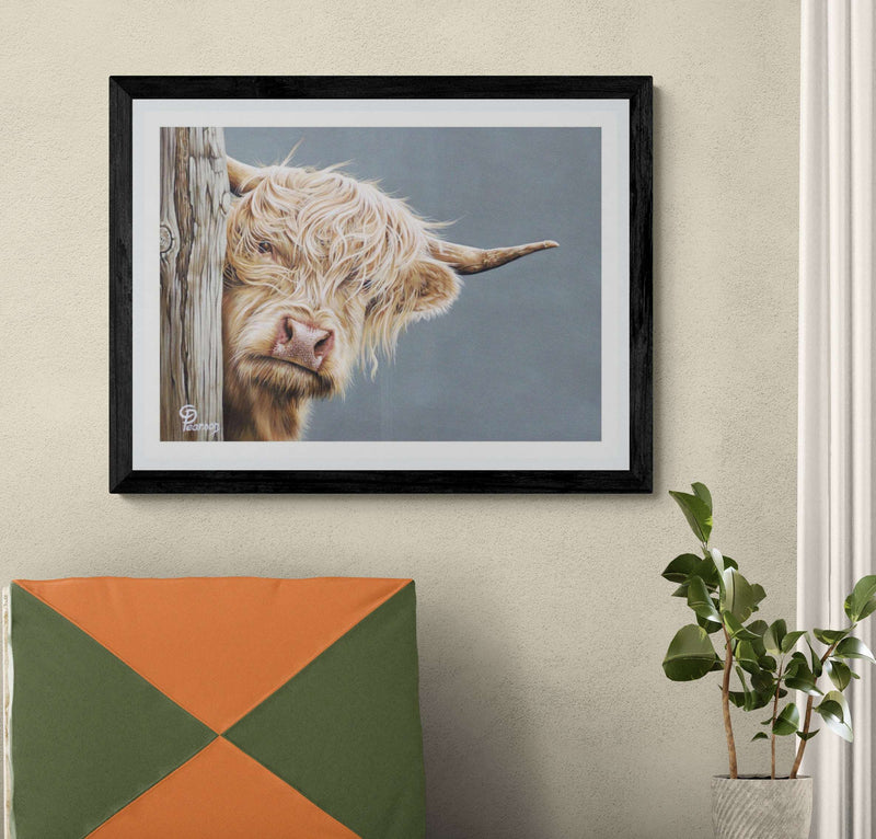 Hazel Of The Highlands Highland Cow Fine Art Print
