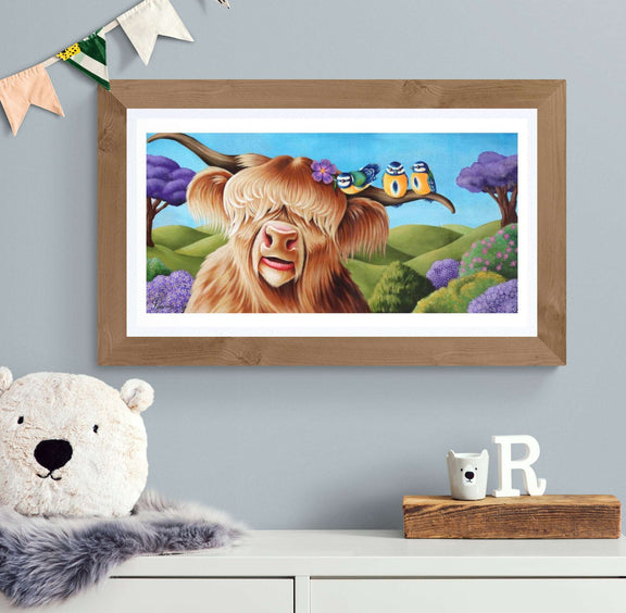 Honey the Highland Cow Fine Art Print