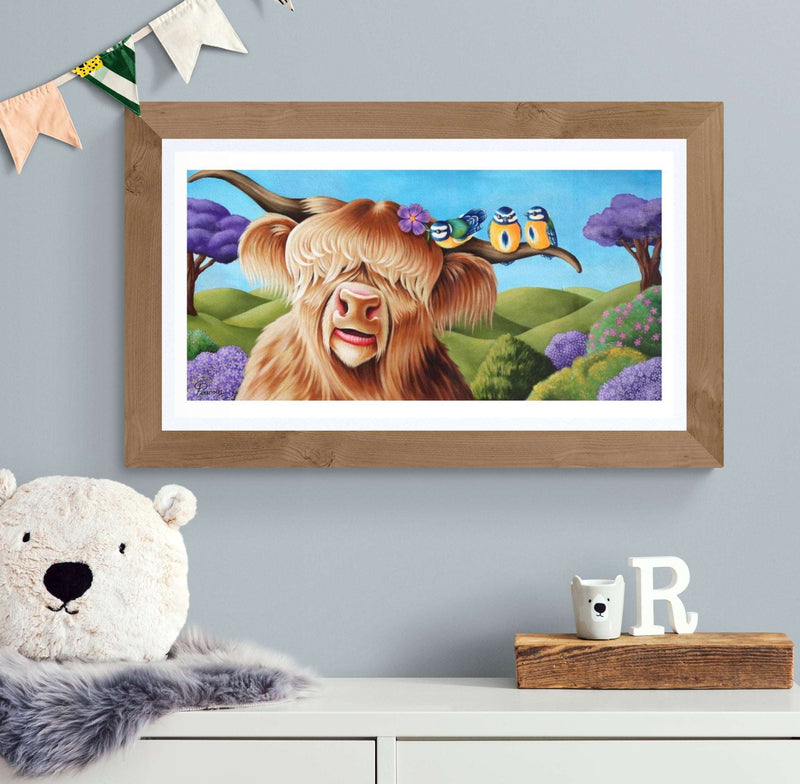 Honey the Highland Cow Fine Art Print